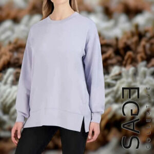 Sage Collective | Super Soft Tunic Top with Side Pockets | Purple | L | NWOT